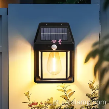 Sensor de movimento solar luz de parede externa com 3_modes